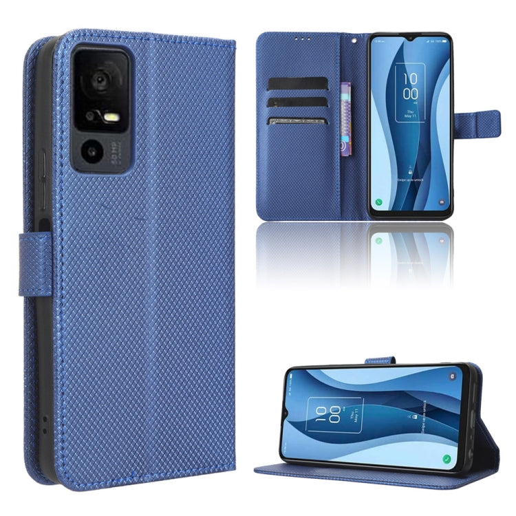 Coque de téléphone en cuir texturé diamant, Pour TCL 40 NxtPaper 4G, Pour TCL 40 XE 5G, Pour TCL 40 XL, Pour TCL ION X