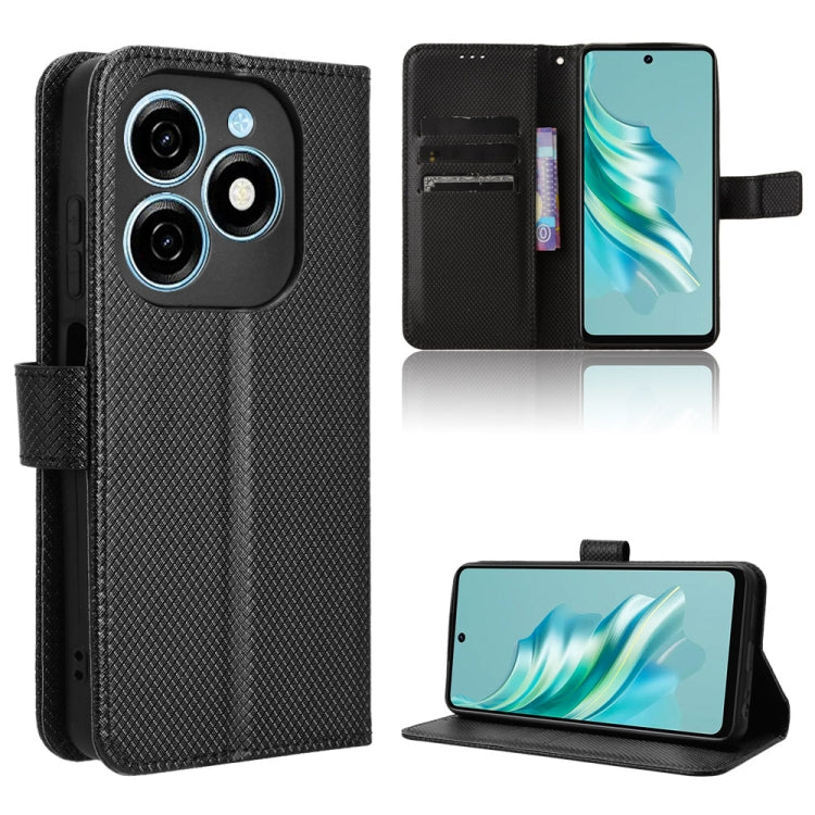 Diamond Texture Leather Phone Case, For Tecno Camon 40 4G, For Tecno Camon 30S 4G / 30S Pro 4G, For Tecno Pova 6 Neo 5G / Spark 30 5G, For Tecno Spark 30 Pro 4G, For Tecno Spark 30 4G, For Tecno Spark Go 1 / Pop 9 / Spark Go 2025, For Tecno Spark 30C 4...