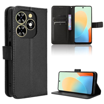 Diamond Texture Leather Phone Case, For Tecno Camon 40 4G, For Tecno Camon 30S 4G / 30S Pro 4G, For Tecno Pova 6 Neo 5G / Spark 30 5G, For Tecno Spark 30 Pro 4G, For Tecno Spark 30 4G, For Tecno Spark Go 1 / Pop 9 / Spark Go 2025, For Tecno Spark 30C 4...