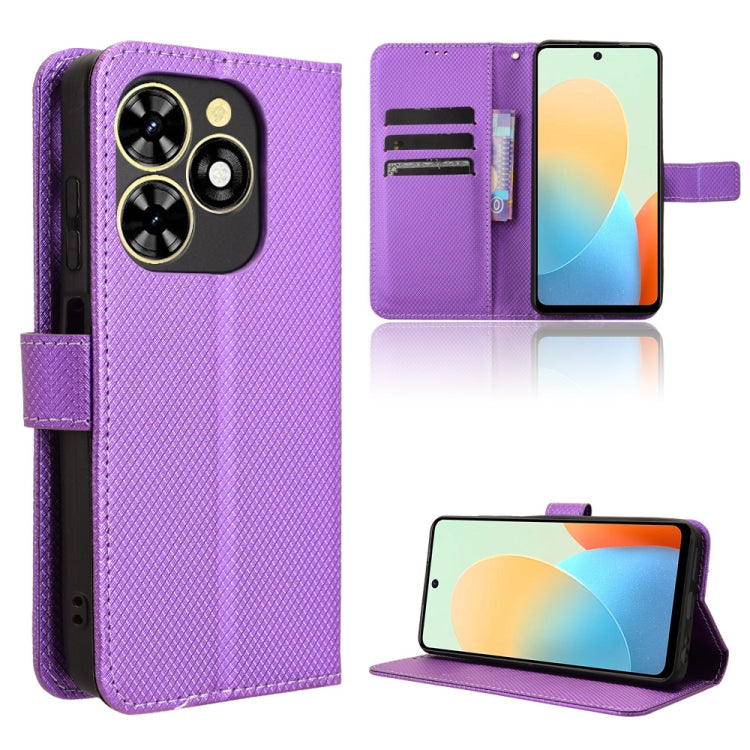 Diamond Texture Leather Phone Case, For Tecno Camon 40 4G, For Tecno Camon 30S 4G / 30S Pro 4G, For Tecno Pova 6 Neo 5G / Spark 30 5G, For Tecno Spark 30 Pro 4G, For Tecno Spark 30 4G, For Tecno Spark Go 1 / Pop 9 / Spark Go 2025, For Tecno Spark 30C 4...
