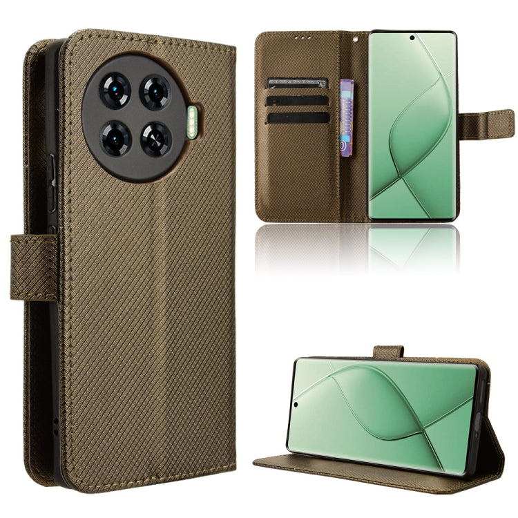 Diamond Texture Leather Phone Case, For Tecno Camon 40 4G, For Tecno Camon 30S 4G / 30S Pro 4G, For Tecno Pova 6 Neo 5G / Spark 30 5G, For Tecno Spark 30 Pro 4G, For Tecno Spark 30 4G, For Tecno Spark Go 1 / Pop 9 / Spark Go 2025, For Tecno Spark 30C 4...