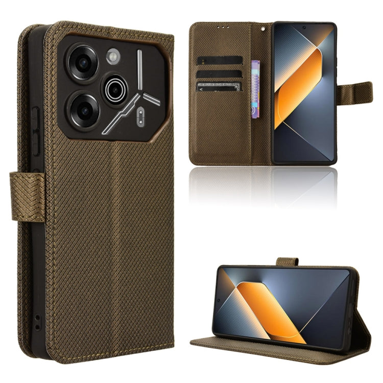 Diamond Texture Leather Phone Case, For Tecno Camon 40 4G, For Tecno Camon 30S 4G / 30S Pro 4G, For Tecno Pova 6 Neo 5G / Spark 30 5G, For Tecno Spark 30 Pro 4G, For Tecno Spark 30 4G, For Tecno Spark Go 1 / Pop 9 / Spark Go 2025, For Tecno Spark 30C 4...