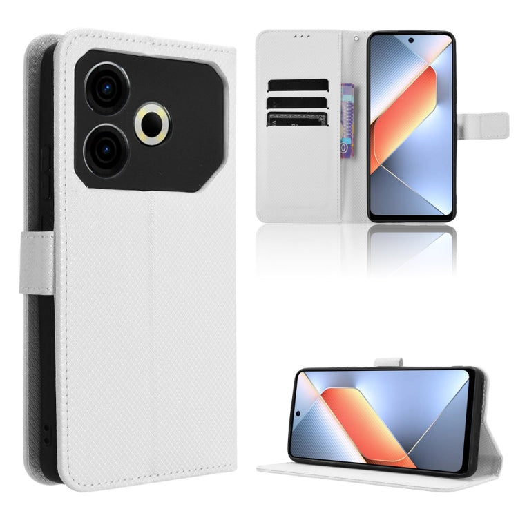 Diamond Texture Leather Phone Case, For Tecno Camon 40 4G, For Tecno Camon 30S 4G / 30S Pro 4G, For Tecno Pova 6 Neo 5G / Spark 30 5G, For Tecno Spark 30 Pro 4G, For Tecno Spark 30 4G, For Tecno Spark Go 1 / Pop 9 / Spark Go 2025, For Tecno Spark 30C 4...
