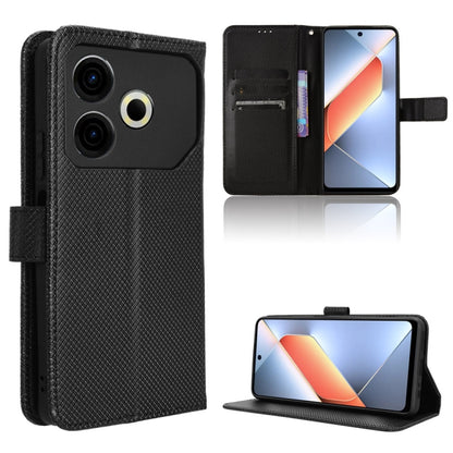 Diamond Texture Leather Phone Case, For Tecno Camon 40 4G, For Tecno Camon 30S 4G / 30S Pro 4G, For Tecno Pova 6 Neo 5G / Spark 30 5G, For Tecno Spark 30 Pro 4G, For Tecno Spark 30 4G, For Tecno Spark Go 1 / Pop 9 / Spark Go 2025, For Tecno Spark 30C 4...