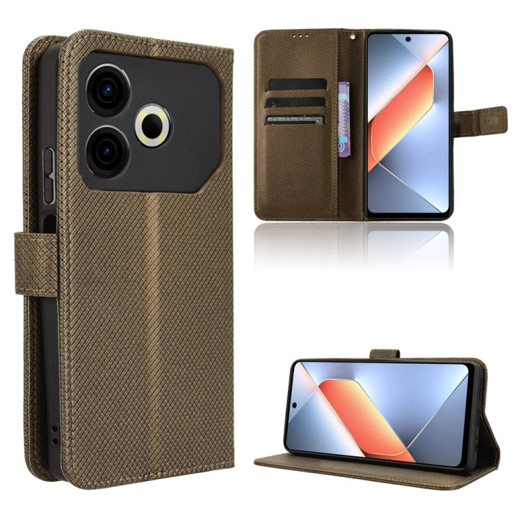 Diamond Texture Leather Phone Case, For Tecno Camon 40 4G, For Tecno Camon 30S 4G / 30S Pro 4G, For Tecno Pova 6 Neo 5G / Spark 30 5G, For Tecno Spark 30 Pro 4G, For Tecno Spark 30 4G, For Tecno Spark Go 1 / Pop 9 / Spark Go 2025, For Tecno Spark 30C 4...