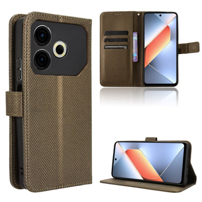 Diamond Texture Leather Phone Case, For Tecno Camon 40 4G, For Tecno Camon 30S 4G / 30S Pro 4G, For Tecno Pova 6 Neo 5G / Spark 30 5G, For Tecno Spark 30 Pro 4G, For Tecno Spark 30 4G, For Tecno Spark Go 1 / Pop 9 / Spark Go 2025, For Tecno Spark 30C 4...