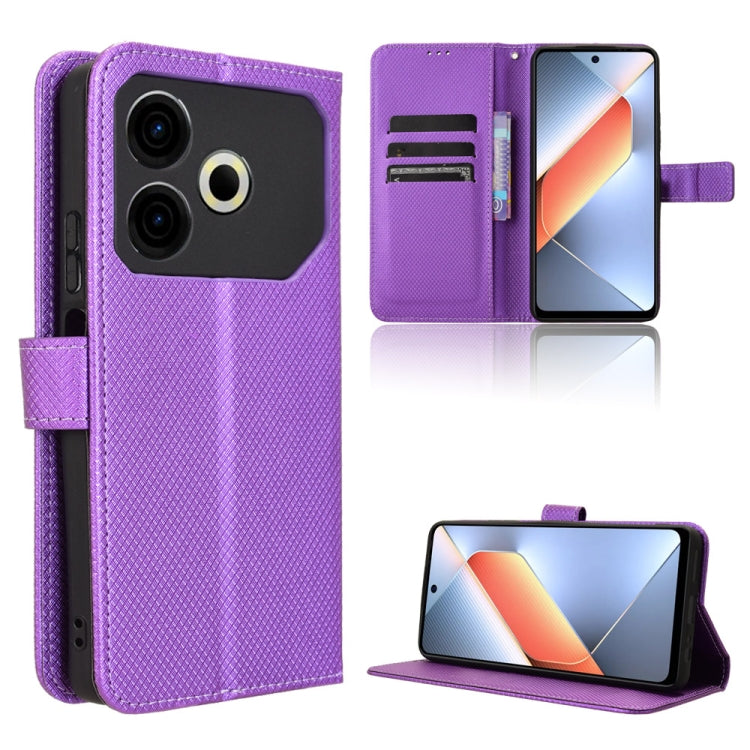 Diamond Texture Leather Phone Case, For Tecno Camon 40 4G, For Tecno Camon 30S 4G / 30S Pro 4G, For Tecno Pova 6 Neo 5G / Spark 30 5G, For Tecno Spark 30 Pro 4G, For Tecno Spark 30 4G, For Tecno Spark Go 1 / Pop 9 / Spark Go 2025, For Tecno Spark 30C 4...