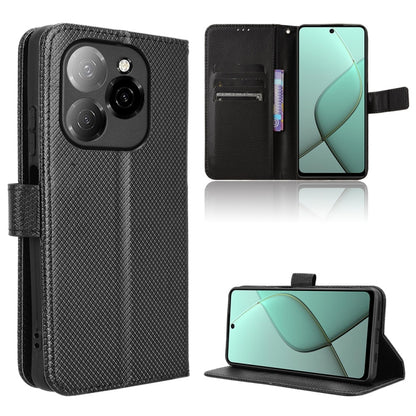 Diamond Texture Leather Phone Case, For Tecno Camon 40 4G, For Tecno Camon 30S 4G / 30S Pro 4G, For Tecno Pova 6 Neo 5G / Spark 30 5G, For Tecno Spark 30 Pro 4G, For Tecno Spark 30 4G, For Tecno Spark Go 1 / Pop 9 / Spark Go 2025, For Tecno Spark 30C 4...