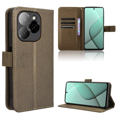 Diamond Texture Leather Phone Case, For Tecno Camon 40 4G, For Tecno Camon 30S 4G / 30S Pro 4G, For Tecno Pova 6 Neo 5G / Spark 30 5G, For Tecno Spark 30 Pro 4G, For Tecno Spark 30 4G, For Tecno Spark Go 1 / Pop 9 / Spark Go 2025, For Tecno Spark 30C 4...
