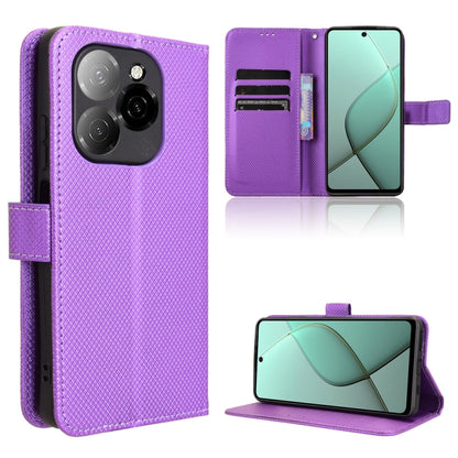 Diamond Texture Leather Phone Case, For Tecno Camon 40 4G, For Tecno Camon 30S 4G / 30S Pro 4G, For Tecno Pova 6 Neo 5G / Spark 30 5G, For Tecno Spark 30 Pro 4G, For Tecno Spark 30 4G, For Tecno Spark Go 1 / Pop 9 / Spark Go 2025, For Tecno Spark 30C 4...