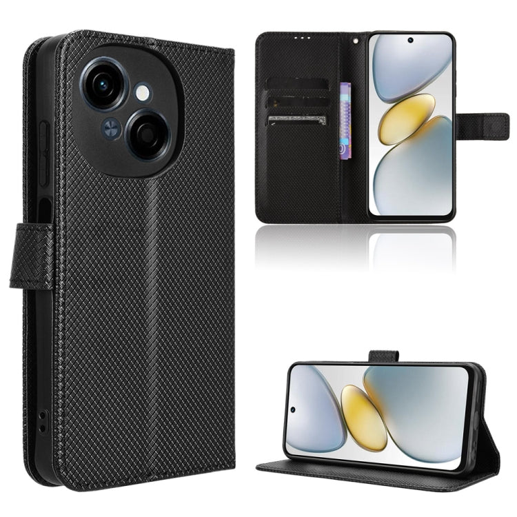 Diamond Texture Leather Phone Case, For Tecno Camon 40 4G, For Tecno Camon 30S 4G / 30S Pro 4G, For Tecno Pova 6 Neo 5G / Spark 30 5G, For Tecno Spark 30 Pro 4G, For Tecno Spark 30 4G, For Tecno Spark Go 1 / Pop 9 / Spark Go 2025, For Tecno Spark 30C 4...