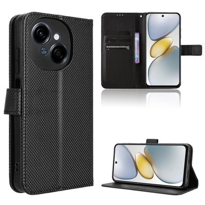 Diamond Texture Leather Phone Case, For Tecno Camon 40 4G, For Tecno Camon 30S 4G / 30S Pro 4G, For Tecno Pova 6 Neo 5G / Spark 30 5G, For Tecno Spark 30 Pro 4G, For Tecno Spark 30 4G, For Tecno Spark Go 1 / Pop 9 / Spark Go 2025, For Tecno Spark 30C 4...