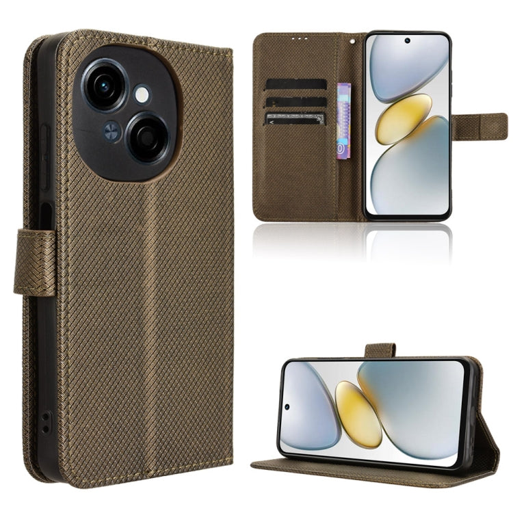 Diamond Texture Leather Phone Case, For Tecno Camon 40 4G, For Tecno Camon 30S 4G / 30S Pro 4G, For Tecno Pova 6 Neo 5G / Spark 30 5G, For Tecno Spark 30 Pro 4G, For Tecno Spark 30 4G, For Tecno Spark Go 1 / Pop 9 / Spark Go 2025, For Tecno Spark 30C 4...