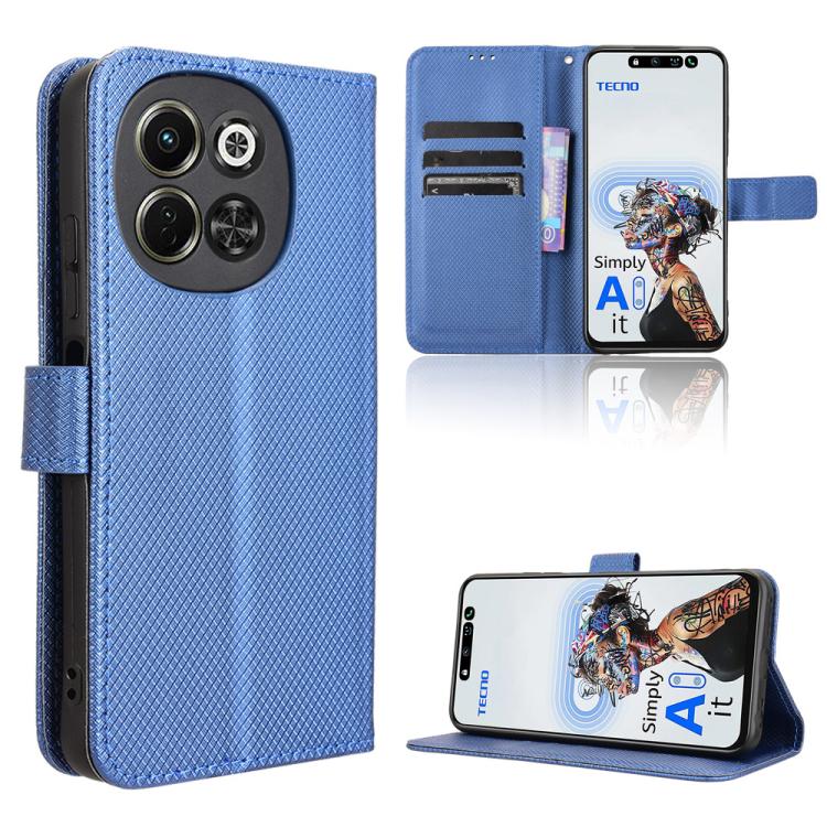 Diamond Texture Leather Phone Case, For Tecno Camon 40 4G, For Tecno Camon 30S 4G / 30S Pro 4G, For Tecno Pova 6 Neo 5G / Spark 30 5G, For Tecno Spark 30 Pro 4G, For Tecno Spark 30 4G, For Tecno Spark Go 1 / Pop 9 / Spark Go 2025, For Tecno Spark 30C 4...