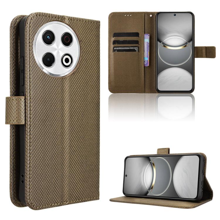 Diamond Texture Leather Phone Case, For Tecno Camon 40 4G, For Tecno Camon 30S 4G / 30S Pro 4G, For Tecno Pova 6 Neo 5G / Spark 30 5G, For Tecno Spark 30 Pro 4G, For Tecno Spark 30 4G, For Tecno Spark Go 1 / Pop 9 / Spark Go 2025, For Tecno Spark 30C 4...
