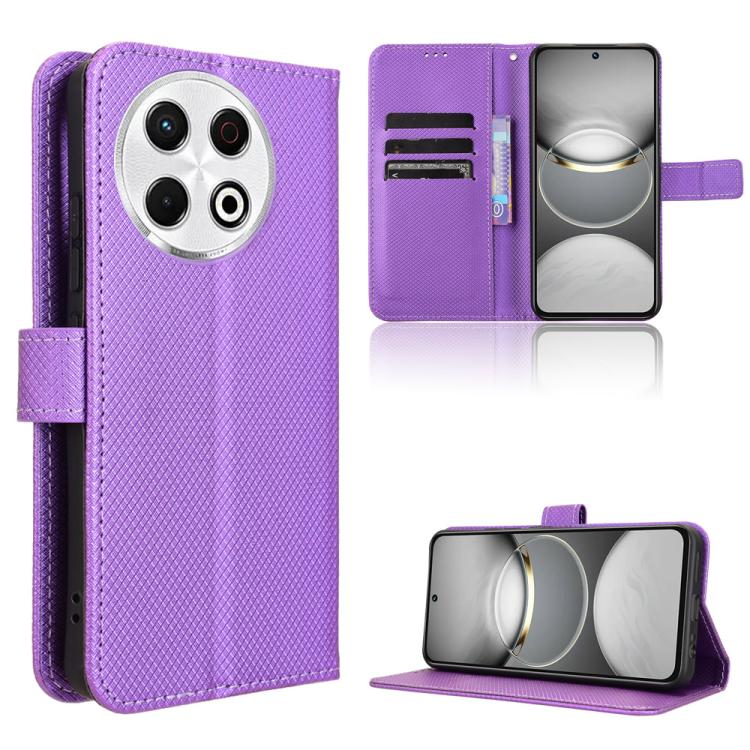 Diamond Texture Leather Phone Case, For Tecno Camon 40 4G, For Tecno Camon 30S 4G / 30S Pro 4G, For Tecno Pova 6 Neo 5G / Spark 30 5G, For Tecno Spark 30 Pro 4G, For Tecno Spark 30 4G, For Tecno Spark Go 1 / Pop 9 / Spark Go 2025, For Tecno Spark 30C 4...