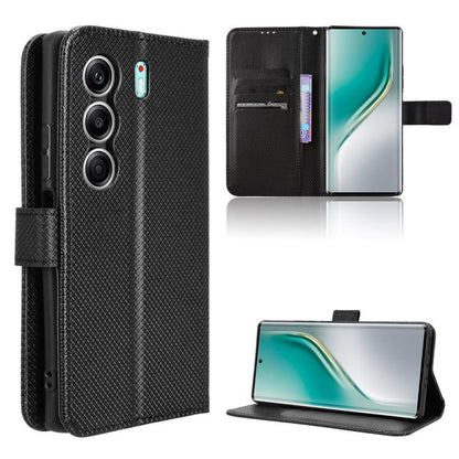 Diamond Texture Leather Phone Case, For Tecno Camon 40 4G, For Tecno Camon 30S 4G / 30S Pro 4G, For Tecno Pova 6 Neo 5G / Spark 30 5G, For Tecno Spark 30 Pro 4G, For Tecno Spark 30 4G, For Tecno Spark Go 1 / Pop 9 / Spark Go 2025, For Tecno Spark 30C 4...