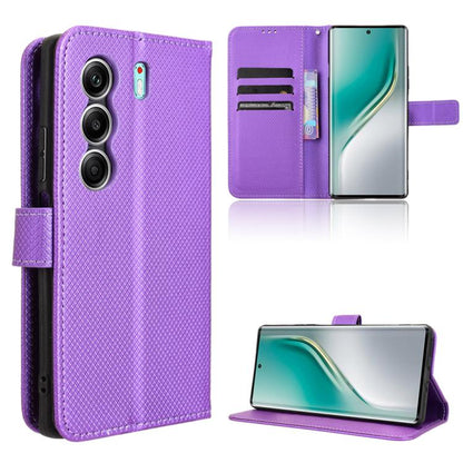Diamond Texture Leather Phone Case, For Tecno Camon 40 4G, For Tecno Camon 30S 4G / 30S Pro 4G, For Tecno Pova 6 Neo 5G / Spark 30 5G, For Tecno Spark 30 Pro 4G, For Tecno Spark 30 4G, For Tecno Spark Go 1 / Pop 9 / Spark Go 2025, For Tecno Spark 30C 4...