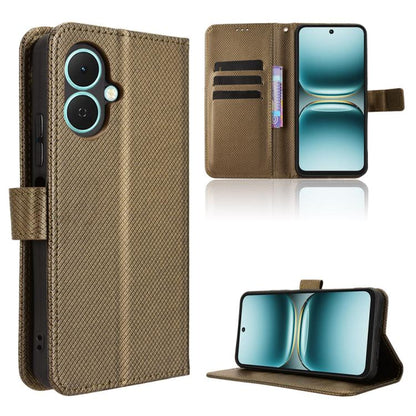 Diamond Texture Leather Phone Case, For Tecno Spark Go 2 4G, For Tecno Pova Curve 5G, For Tecno Camon 40 Pro 4G / 5G, For Tecno Camon 40 Premier 5G, For Tecno Camon 40 4G, For Tecno Camon 30S 4G / 30S Pro 4G, For Tecno Pova 6 Neo 5G / Spark 30 5G      ...