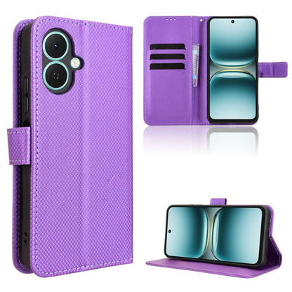 Diamond Texture Leather Phone Case, For Tecno Spark Go 2 4G, For Tecno Pova Curve 5G, For Tecno Camon 40 Pro 4G / 5G, For Tecno Camon 40 Premier 5G, For Tecno Camon 40 4G, For Tecno Camon 30S 4G / 30S Pro 4G, For Tecno Pova 6 Neo 5G / Spark 30 5G      ...