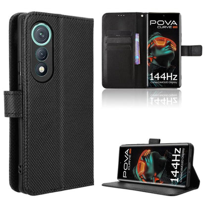 Diamond Texture Leather Phone Case, For Tecno Spark Go 2 4G, For Tecno Pova Curve 5G, For Tecno Camon 40 Pro 4G / 5G, For Tecno Camon 40 Premier 5G, For Tecno Camon 40 4G, For Tecno Camon 30S 4G / 30S Pro 4G, For Tecno Pova 6 Neo 5G / Spark 30 5G      ...