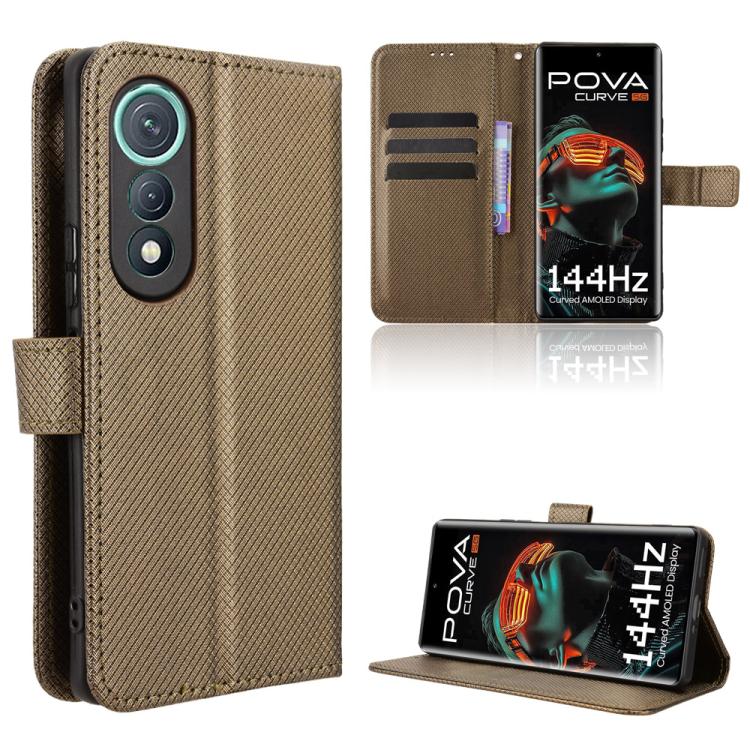 Diamond Texture Leather Phone Case, For Tecno Spark Go 2 4G, For Tecno Pova Curve 5G, For Tecno Camon 40 Pro 4G / 5G, For Tecno Camon 40 Premier 5G, For Tecno Camon 40 4G, For Tecno Camon 30S 4G / 30S Pro 4G, For Tecno Pova 6 Neo 5G / Spark 30 5G      ...
