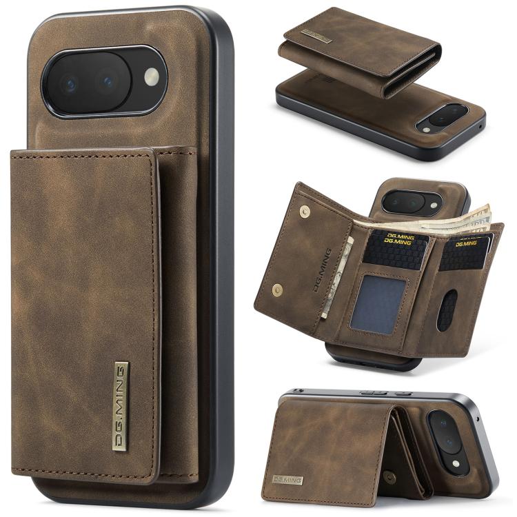 DG.MING M1 Series 3-Fold Multi Card Wallet + Magnetic Phone Case, For Google Pixel 11 Pro XL, For Google Pixel 11, For Google Pixel 11 Pro, For Google Pixel 10a, For Google Pixel 10 Pro XL, For Google Pixel 10 / 10 Pro, For Google Pixel 9a             ...