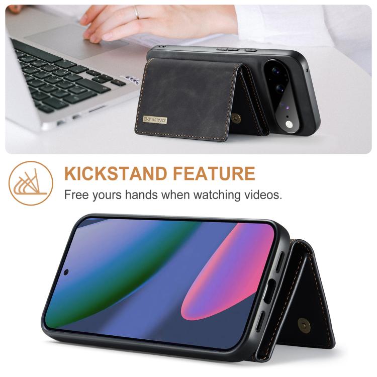DG.MING M1 Series 3-Fold Multi Card Wallet + Magnetic Phone Case, For Google Pixel 11 Pro XL, For Google Pixel 11, For Google Pixel 11 Pro, For Google Pixel 10a, For Google Pixel 10 Pro XL, For Google Pixel 10 / 10 Pro, For Google Pixel 9a             ...