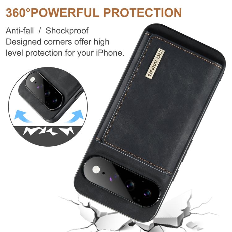 DG.MING M1 Series 3-Fold Multi Card Wallet + Magnetic Phone Case, For Google Pixel 11 Pro XL, For Google Pixel 11, For Google Pixel 11 Pro, For Google Pixel 10a, For Google Pixel 10 Pro XL, For Google Pixel 10 / 10 Pro, For Google Pixel 9a             ...