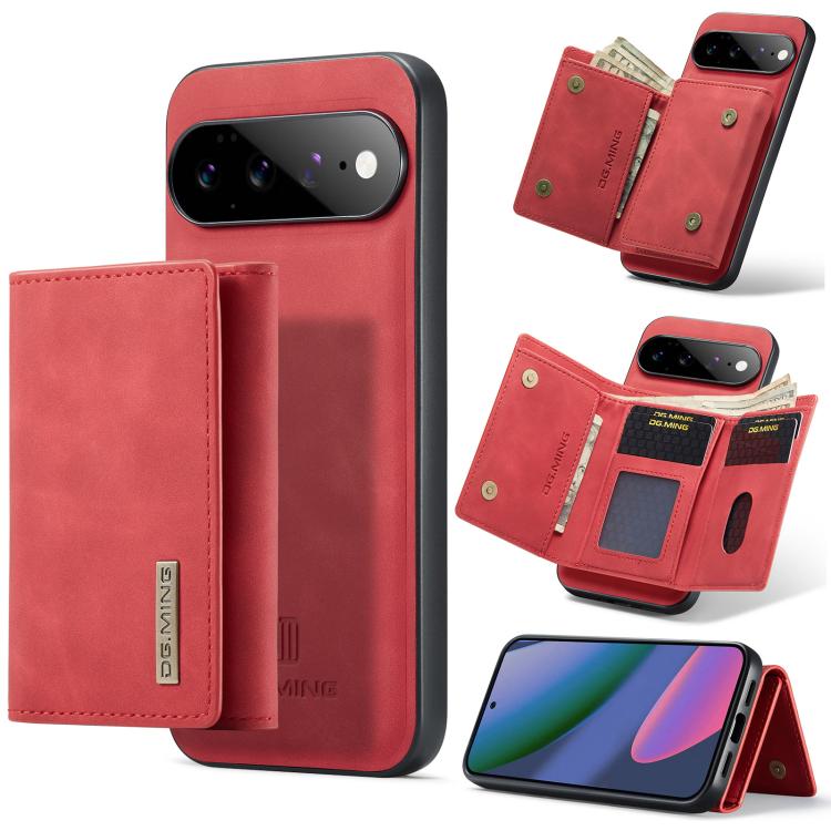 DG.MING M1 Series 3-Fold Multi Card Wallet + Magnetic Phone Case, For Google Pixel 11 Pro XL, For Google Pixel 11, For Google Pixel 11 Pro, For Google Pixel 10a, For Google Pixel 10 Pro XL, For Google Pixel 10 / 10 Pro, For Google Pixel 9a             ...
