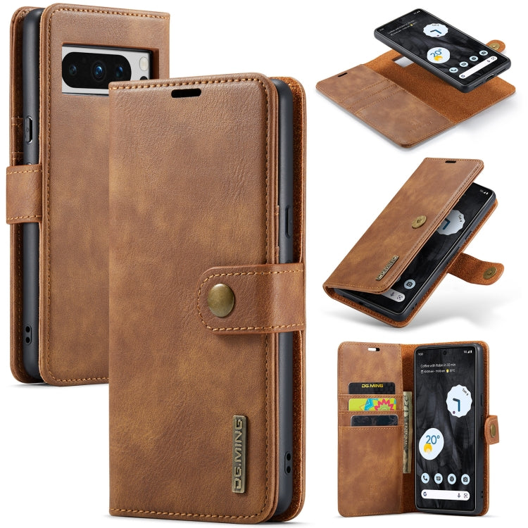 DG.MING Crazy Horse Texture Detachable Magnetic Leather Phone Case, For Google Pixel 11 Pro XL, For Google Pixel 11, For Google Pixel 11 Pro, For Google Pixel 10a, For Google Pixel 10 Pro XL, For Google Pixel 10 / 10 Pro, For Google Pixel 9a           ...