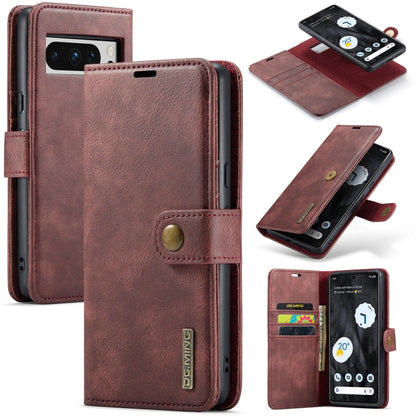DG.MING Crazy Horse Texture Detachable Magnetic Leather Phone Case, For Google Pixel 11 Pro XL, For Google Pixel 11, For Google Pixel 11 Pro, For Google Pixel 10a, For Google Pixel 10 Pro XL, For Google Pixel 10 / 10 Pro, For Google Pixel 9a           ...