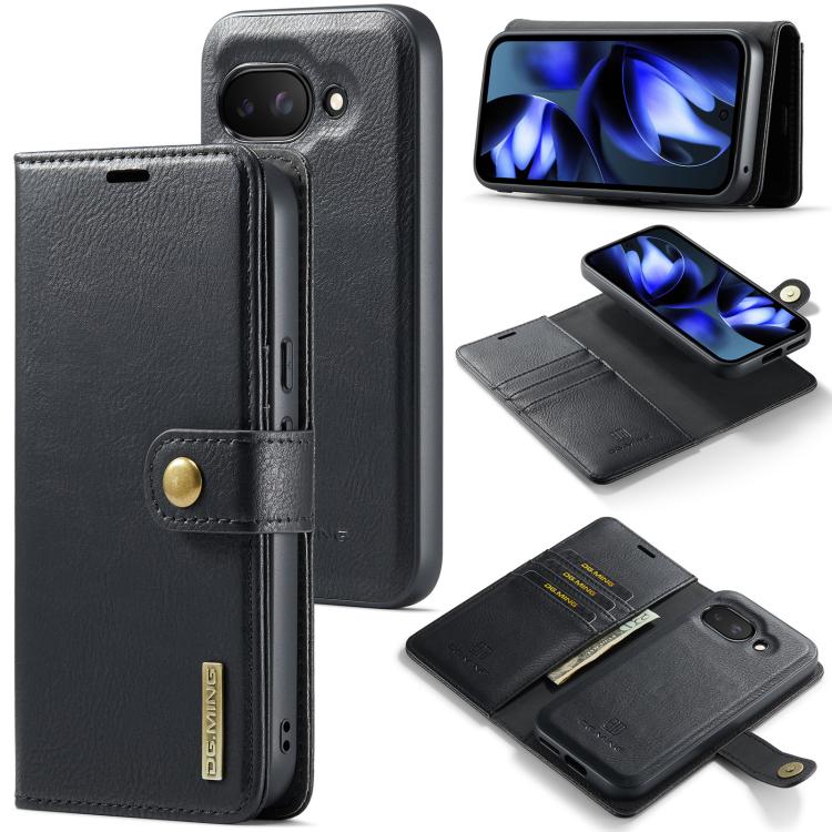 DG.MING Crazy Horse Texture Detachable Magnetic Leather Phone Case, For Google Pixel 11 Pro XL, For Google Pixel 11, For Google Pixel 11 Pro, For Google Pixel 10a, For Google Pixel 10 Pro XL, For Google Pixel 10 / 10 Pro, For Google Pixel 9a           ...