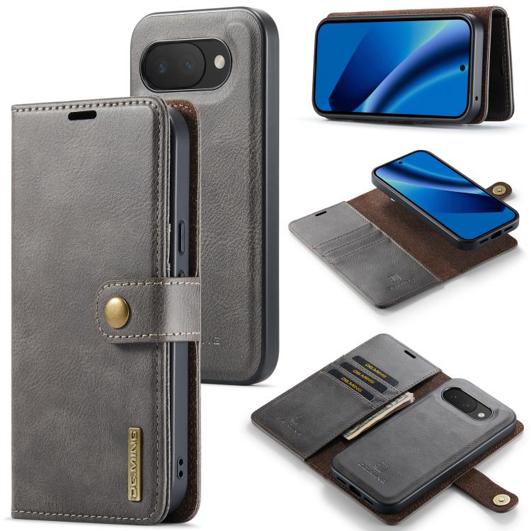 DG.MING Crazy Horse Texture Detachable Magnetic Leather Phone Case, For Google Pixel 11 Pro XL, For Google Pixel 11, For Google Pixel 11 Pro, For Google Pixel 10a, For Google Pixel 10 Pro XL, For Google Pixel 10 / 10 Pro, For Google Pixel 9a           ...