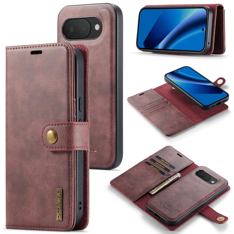 DG.MING Crazy Horse Texture Detachable Magnetic Leather Phone Case, For Google Pixel 11 Pro XL, For Google Pixel 11, For Google Pixel 11 Pro, For Google Pixel 10a, For Google Pixel 10 Pro XL, For Google Pixel 10 / 10 Pro, For Google Pixel 9a           ...
