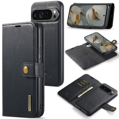 DG.MING Crazy Horse Texture Detachable Magnetic Leather Phone Case, For Google Pixel 11 Pro XL, For Google Pixel 11, For Google Pixel 11 Pro, For Google Pixel 10a, For Google Pixel 10 Pro XL, For Google Pixel 10 / 10 Pro, For Google Pixel 9a           ...