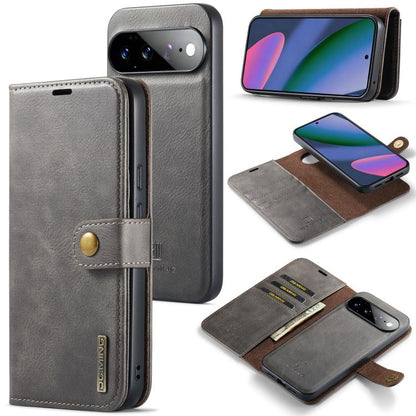 DG.MING Crazy Horse Texture Detachable Magnetic Leather Phone Case, For Google Pixel 11 Pro XL, For Google Pixel 11, For Google Pixel 11 Pro, For Google Pixel 10a, For Google Pixel 10 Pro XL, For Google Pixel 10 / 10 Pro, For Google Pixel 9a           ...