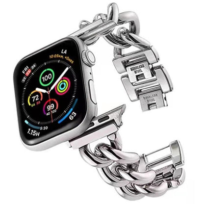 Big Denim Chain Metal Watch Band, For Apple Watch 2 42mm, For Apple Watch 2 38mm, For Apple Watch 42mm, For Apple Watch 38mm