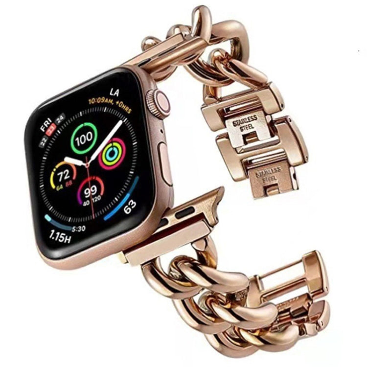 Big Denim Chain Metal Watch Band, For Apple Watch Series 10 46mm, For Apple Watch Series 10 42mm, For Apple Watch SE 2023 44mm, For Apple Watch SE 2023 40mm, For Apple Watch Ultra 2 49mm, For Apple Watch 9 45mm, For Apple Watch 9 41mm                  ...