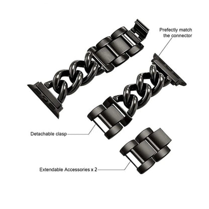 Big Denim Chain Metal Watch Band, For Apple Watch 2 42mm, For Apple Watch 2 38mm, For Apple Watch 42mm, For Apple Watch 38mm