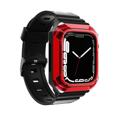 Armor Case Integrated TPU Watch Band, For Apple Watch Ultra 4 / 3 / 2 49mm, For Apple Watch SE 2025 / 2023 44mm, For Apple Watch SE 2025 / 2023 40mm, For Apple Watch Series 11 / 10 42mm, For Apple Watch Ultra 3 / 2 49mm, For Apple Watch 9 45mm         ...