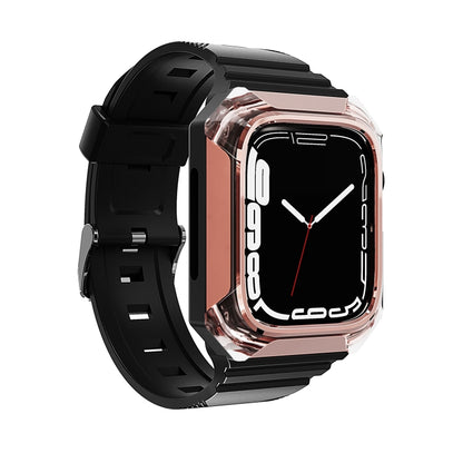 Armor Case Integrated TPU Watch Band, For Apple Watch Ultra 4 / 3 / 2 49mm, For Apple Watch SE 2025 / 2023 44mm, For Apple Watch SE 2025 / 2023 40mm, For Apple Watch Series 11 / 10 42mm, For Apple Watch Ultra 3 / 2 49mm, For Apple Watch 9 45mm         ...