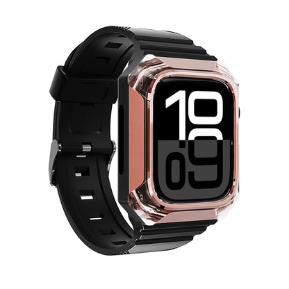 Armor Case Integrated TPU Watch Band, For Apple Watch Ultra 4 / 3 / 2 49mm, For Apple Watch SE 2025 / 2023 44mm, For Apple Watch SE 2025 / 2023 40mm, For Apple Watch Series 11 / 10 42mm, For Apple Watch Ultra 3 / 2 49mm, For Apple Watch 9 45mm         ...