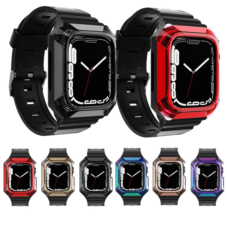 Armor Case Integrated TPU Watch Band, For Apple Watch Ultra 4 / 3 / 2 49mm, For Apple Watch SE 2025 / 2023 44mm, For Apple Watch SE 2025 / 2023 40mm, For Apple Watch Series 11 / 10 42mm, For Apple Watch Ultra 3 / 2 49mm, For Apple Watch 9 45mm         ...