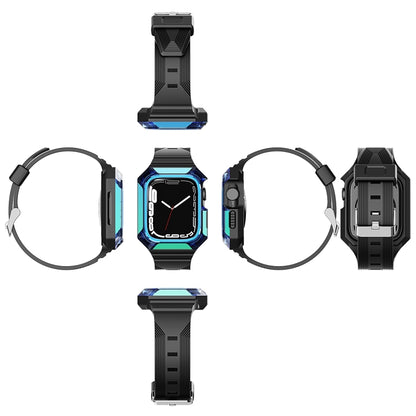 Armor Case Integrated TPU Watch Band, For Apple Watch Ultra 4 / 3 / 2 49mm, For Apple Watch SE 2025 / 2023 44mm, For Apple Watch SE 2025 / 2023 40mm, For Apple Watch Series 11 / 10 42mm, For Apple Watch Ultra 3 / 2 49mm, For Apple Watch 9 45mm         ...