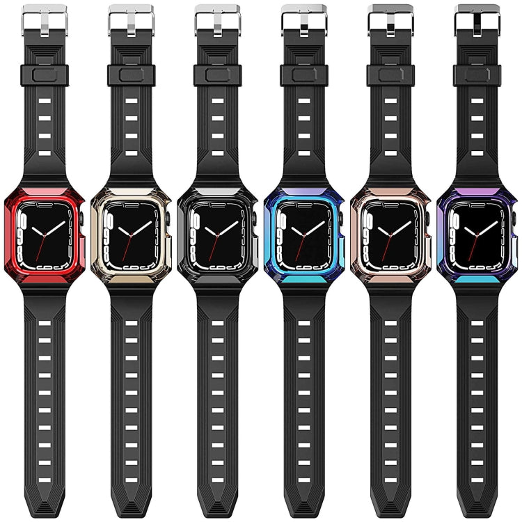 Armor Case Integrated TPU Watch Band, For Apple Watch Ultra 4 / 3 / 2 49mm, For Apple Watch SE 2025 / 2023 44mm, For Apple Watch SE 2025 / 2023 40mm, For Apple Watch Series 11 / 10 42mm, For Apple Watch Ultra 3 / 2 49mm, For Apple Watch 9 45mm         ...