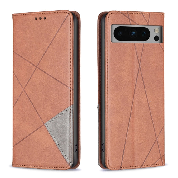 Rhombus Texture Magnetic Leather Phone Case, For Google Pixel 11 / 11 Pro, For Google Pixel 10a, For Google Pixel 8a, For Google Pixel 8 Pro, For Google Pixel 8