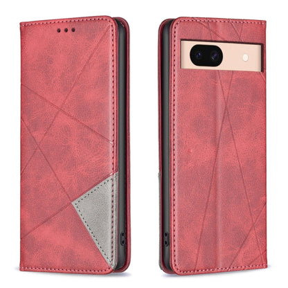 Rhombus Texture Magnetic Leather Phone Case, For Google Pixel 11 / 11 Pro, For Google Pixel 10a, For Google Pixel 8a, For Google Pixel 8 Pro, For Google Pixel 8