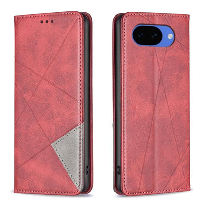 Rhombus Texture Magnetic Leather Phone Case, For Google Pixel 11 / 11 Pro, For Google Pixel 10a, For Google Pixel 8a, For Google Pixel 8 Pro, For Google Pixel 8