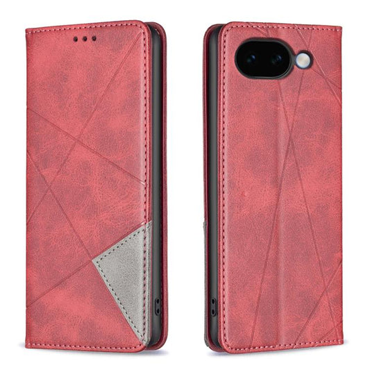 Rhombus Texture Magnetic Leather Phone Case, For Google Pixel 11a, For Google Pixel 11 / 11 Pro, For Google Pixel 10a, For Google Pixel 8a, For Google Pixel 8 Pro, For Google Pixel 8